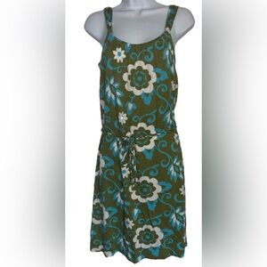 Boden Flower Power Print Dress Women’s Size 6 Jersey Knit Cotton Comfy Casual